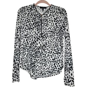 Fred David Leopard Print Pullover